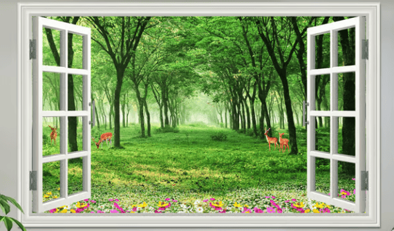 🌸🌸 3D Waterproof And Anti-Fouling Wall Landscape Painting