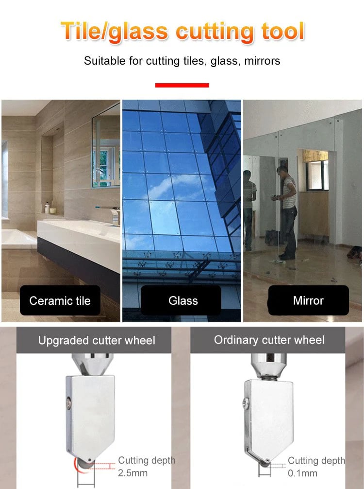 Professional 2-in-1 Ceramic & Glass Tile Cutter