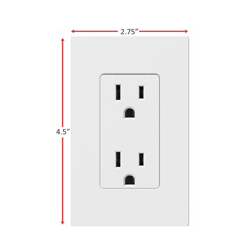 Fake power outlet prank wall decal – funny office gag sticker(1 set of 4 styles)