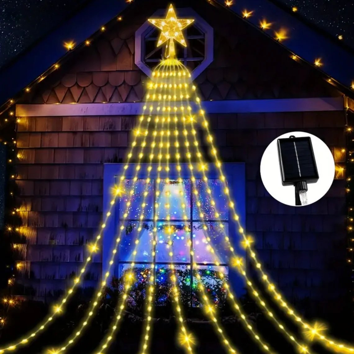 🎄✨ Light Up Christmas with the Solar Star! 🌟