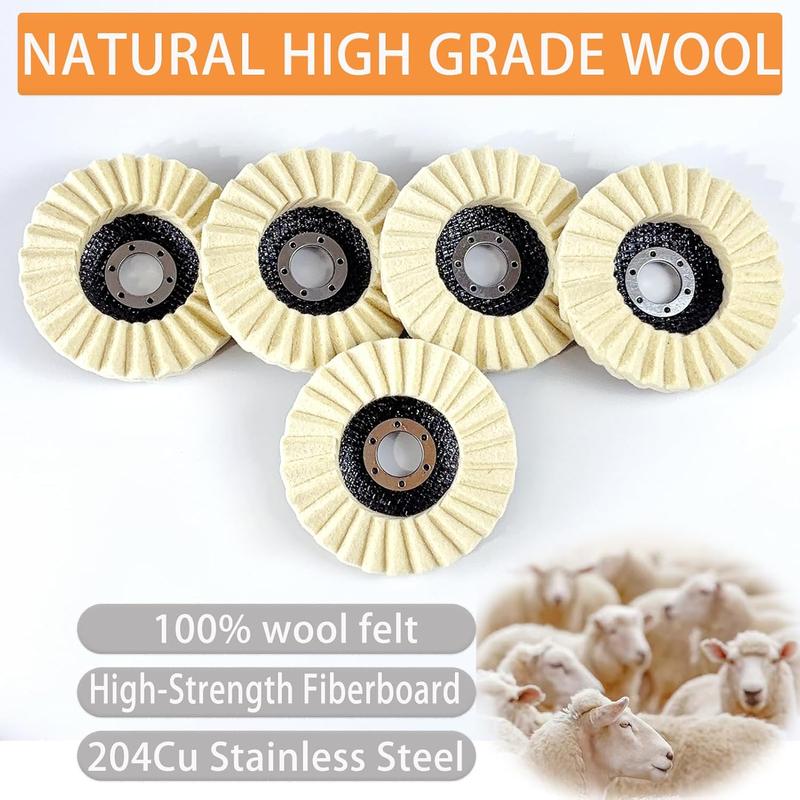 🏆55K+ SOLD🔧Wool Polishing Wheel - Suitable For Angle, Marble, Stone, Furniture, Car Wax