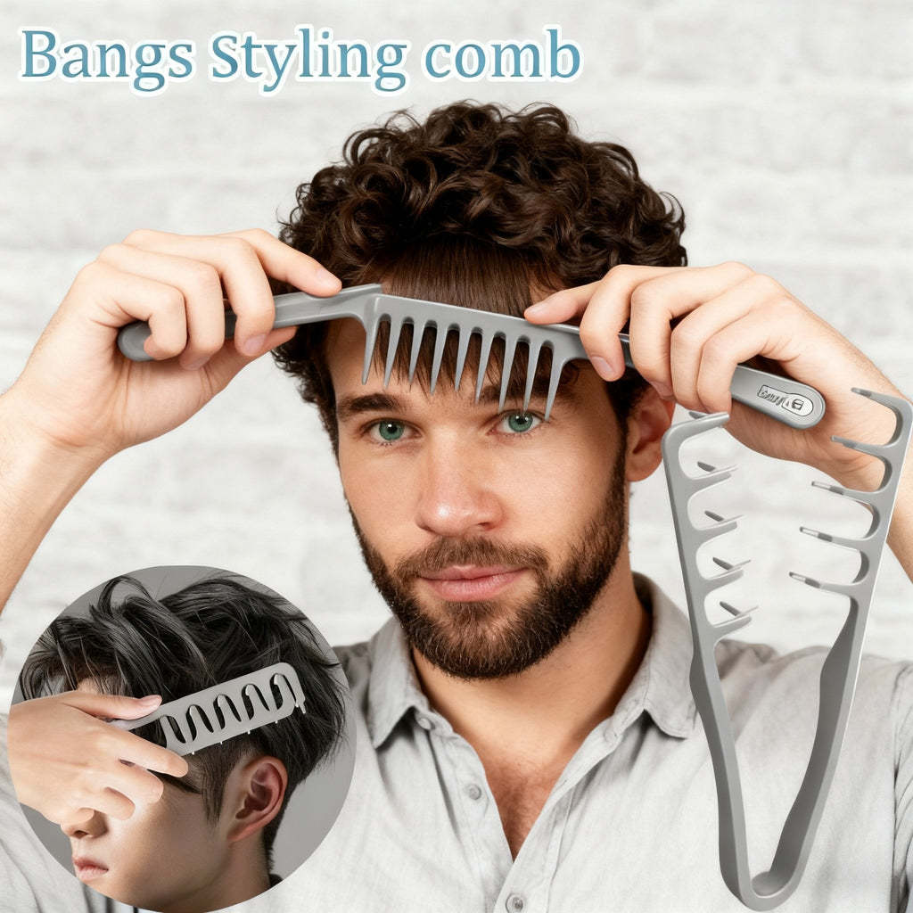 🔥Volumizing Wide-Tooth Hair Texture Styling Comb👨