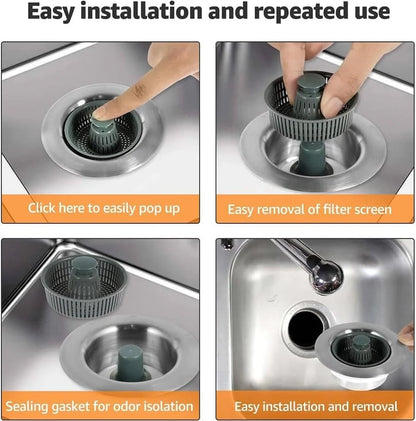 Bounce Core Drain Strainer – The Sink Saver Your Kitchen’s Been Waiting For | Bundle Offer