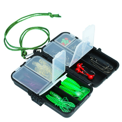 Fishing equipment set, portable tourist fishing gear
