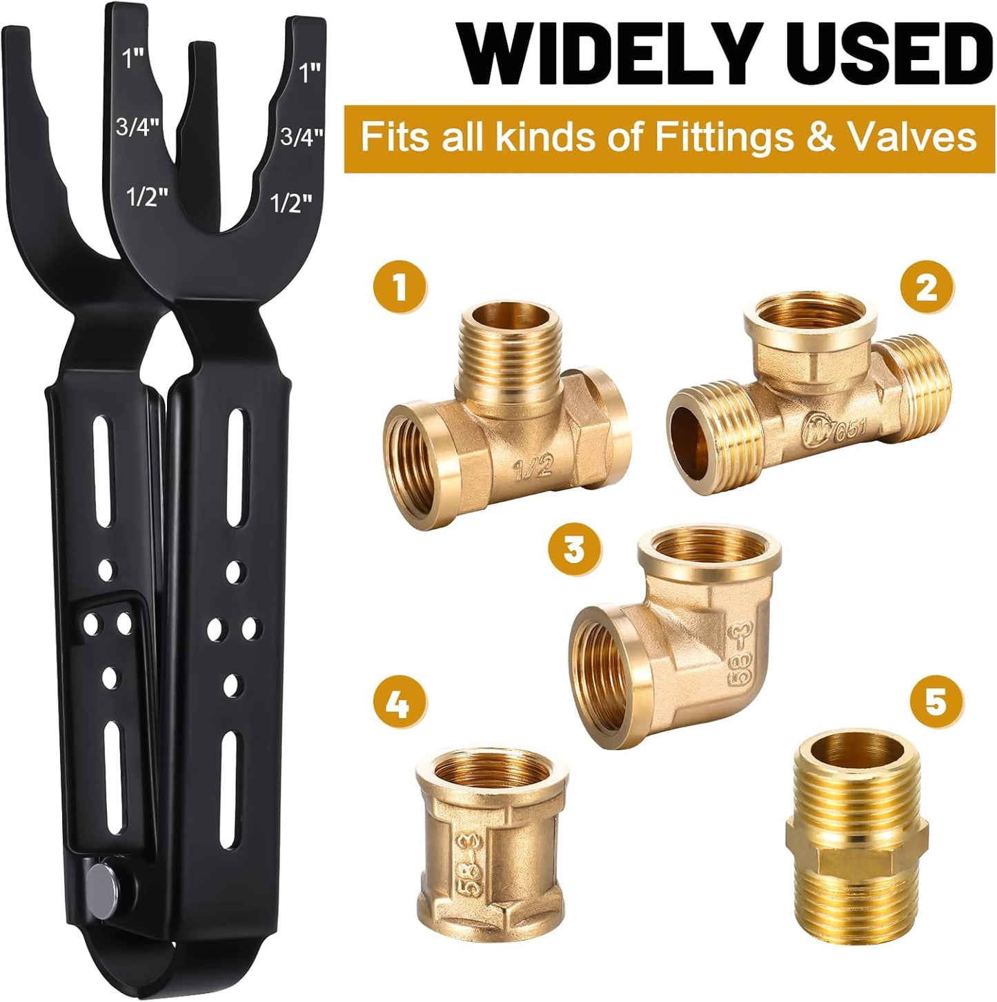 🏆55K+ SOLD🔧Sizes 1/2", 3/4", 1" Disconnect Pliers - For Removing Brass Push-In, Push-In Connections