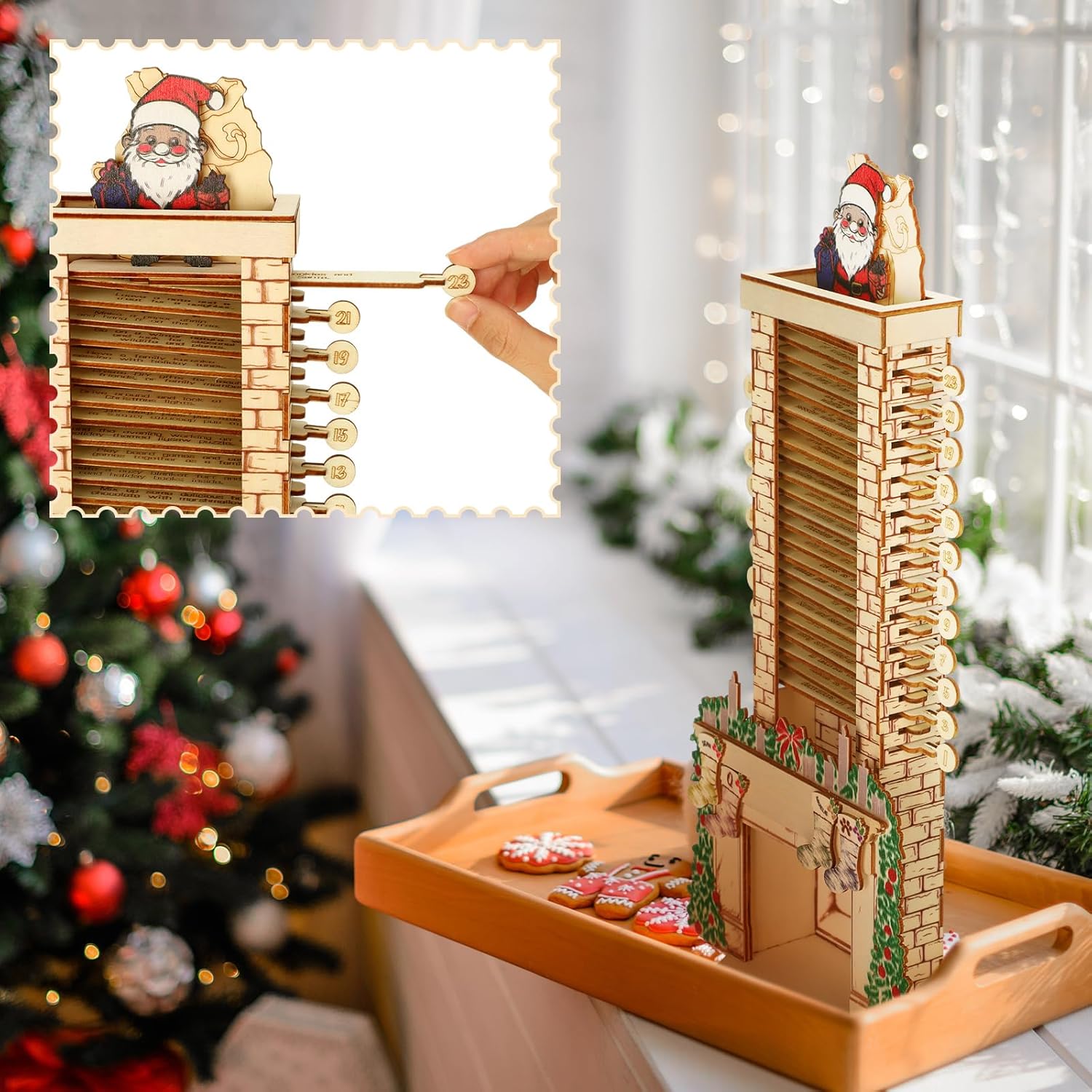 🎅Christmas Sale 49% OFF🏆 50K+ SOLD🎄2025 Santa Chimney Advent Calendar - Home Office Decoration Calendar