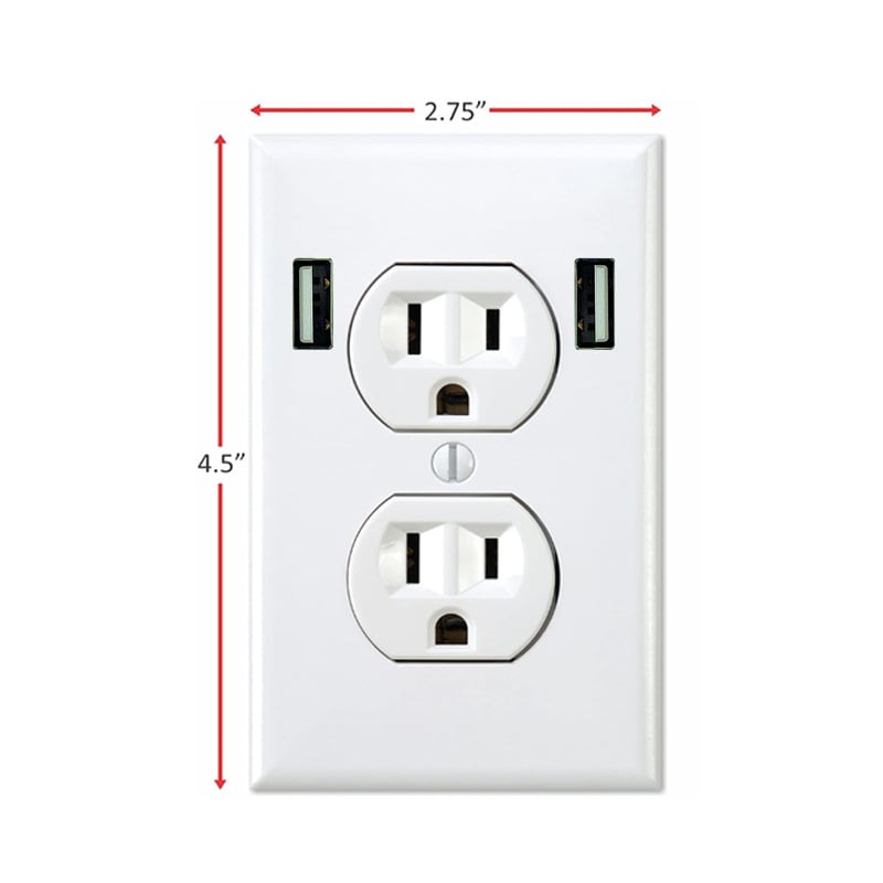 Fake power outlet prank wall decal – funny office gag sticker(1 set of 4 styles)