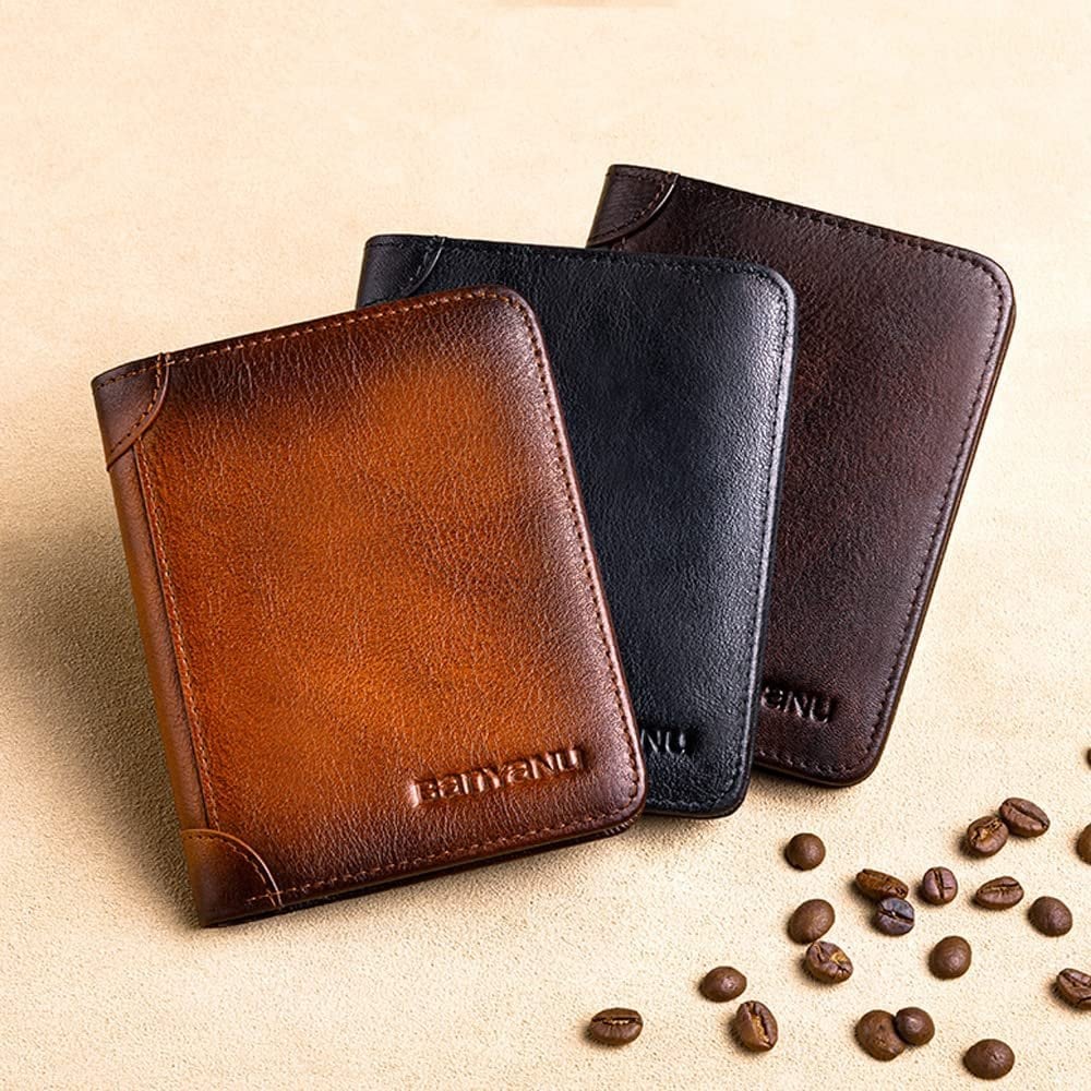 🎁Men's Essentials💰Multi-functional RFID Blocking Waterproof Durable Genuine Leather Wallet