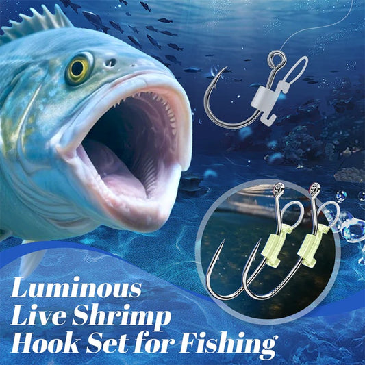 🐟Luminous Live Shrimp Hook Set for Fishing