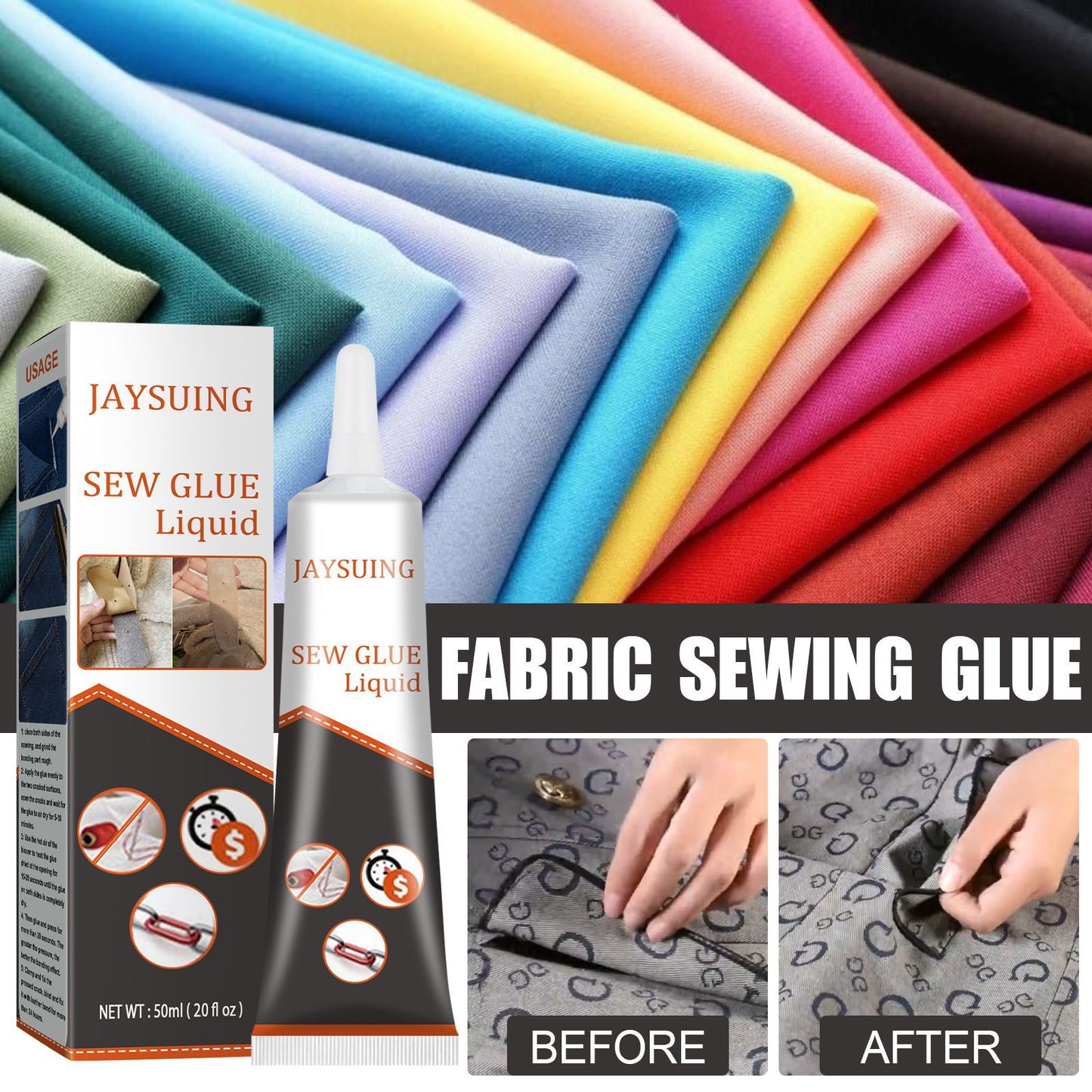 CLOTH REPAIR SEW GLUE 🎁