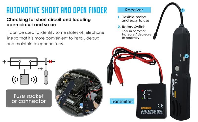 🔥2025 New Arrival🔥Automotive Electrical Open&Short Finder Circuit Tester