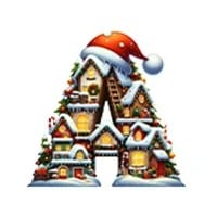 🎅 Personalized Name & Initial Christmas Gift Bag 🎄