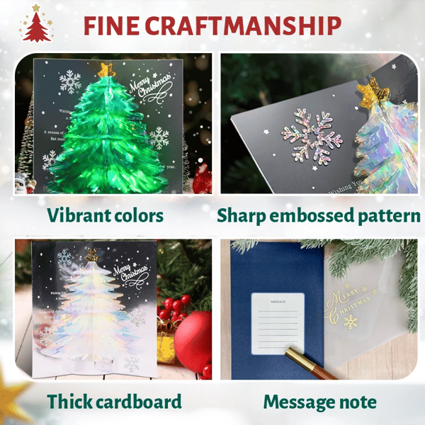 3D Christmas Handmade Cards