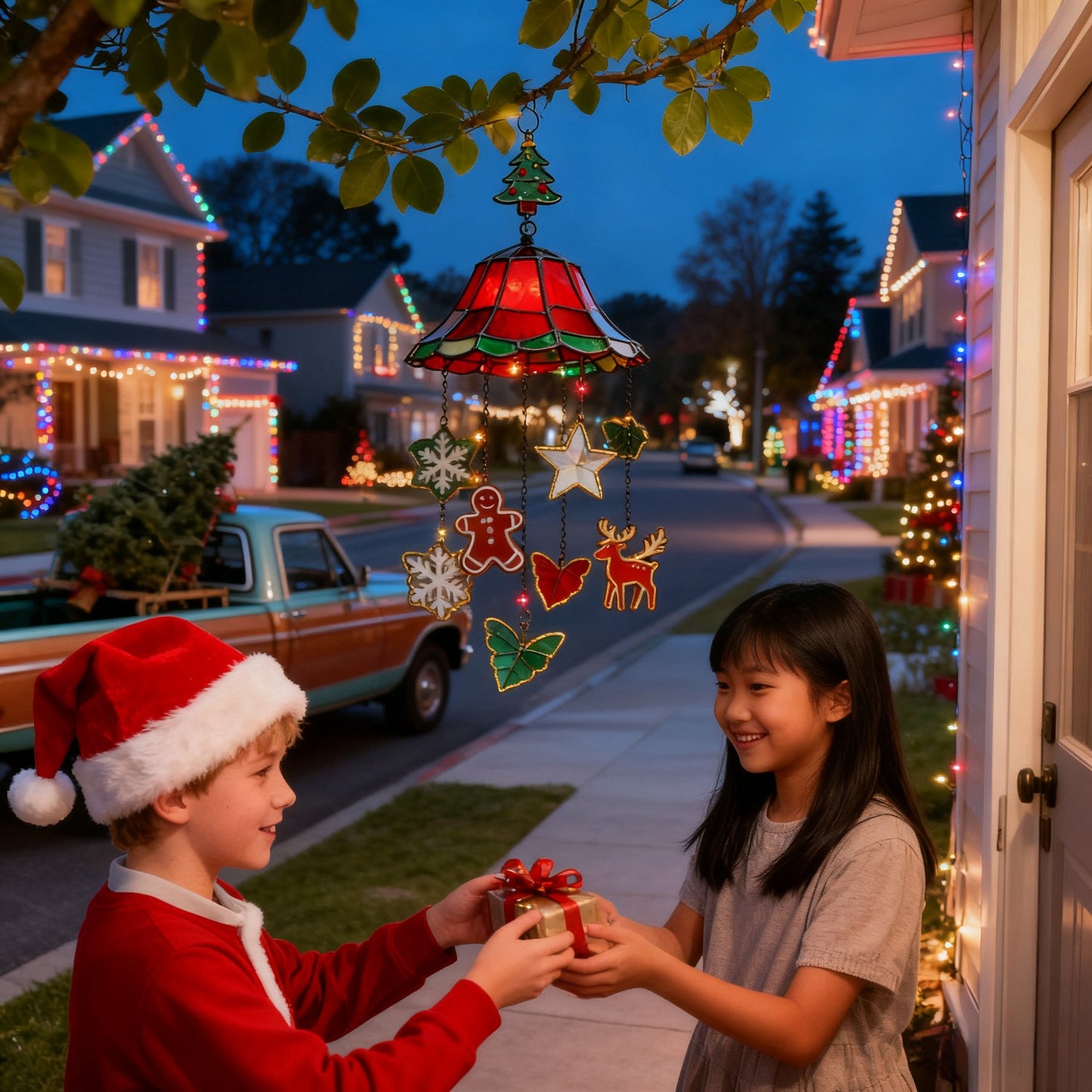 🎄Acrylic Christmas Hanging Ornament Light🙌