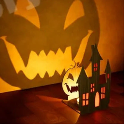 🎃 Pumpkin Face Shadow Candle Holder 👻