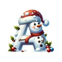 🎅 Personalized Name & Initial Christmas Gift Bag 🎄