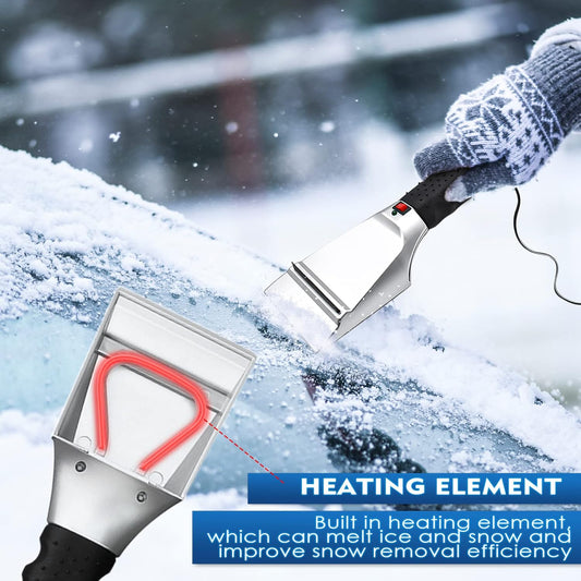 🏆 55K+ SOLD! 🚘✨Vehicle mounted electric heated snow shovel