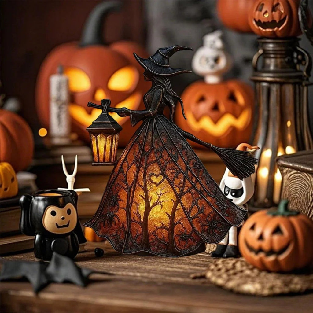 🧹✨ Light Up Your Halloween with the Witch Lamp