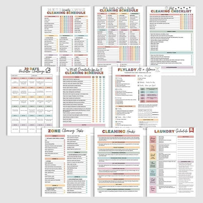 Home Cleaning Planner Notebook