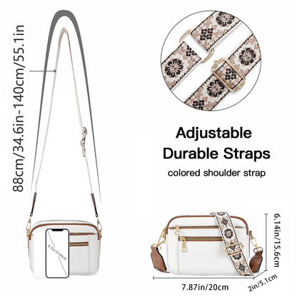 🔥Handmade Colorful Straps Crossbody Leather Bags & Purse💖