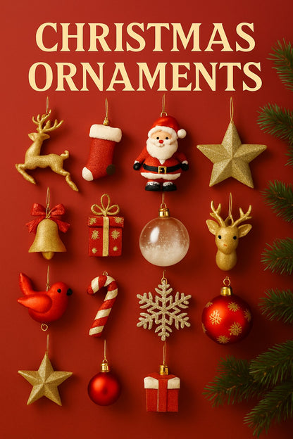 🎅12-Piece Premium Christmas Ornament Set