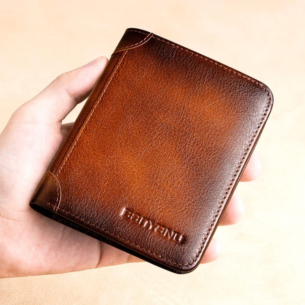 🎁Men's Essentials💰Multi-functional RFID Blocking Waterproof Durable Genuine Leather Wallet