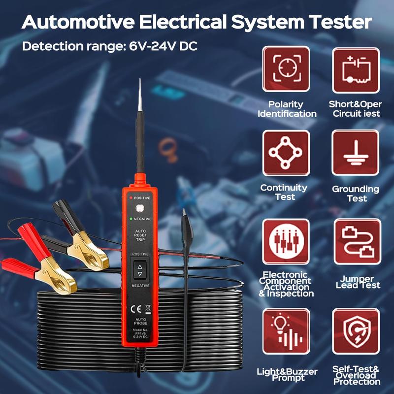 2025 New Arrival🔥-⏰6-24V DC Automotive Electrical System Tester