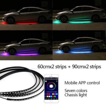 🔥Car Chassis Flexible RGB Waterproof LED Strip Lights (4PCS)