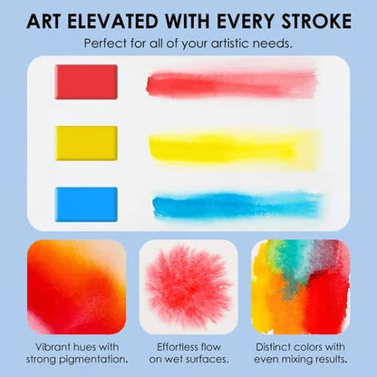 🔥LAST DAY 49% OFF - 👨‍🎨Foldable Watercolor Painting Set (🎨56 Colors)