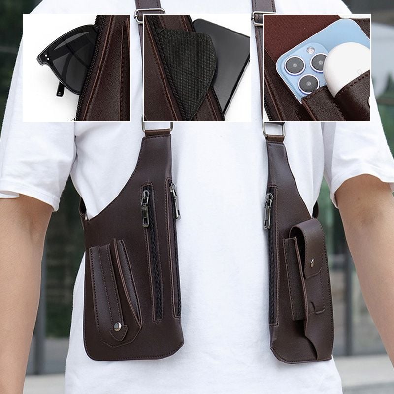 🏆 75K+ SOLD! 🎯🎒 Men & Women’s Double Shoulder Armpit Bag – Lightweight, Durable & Perfect for Travel, Hiking & City Life 🌆