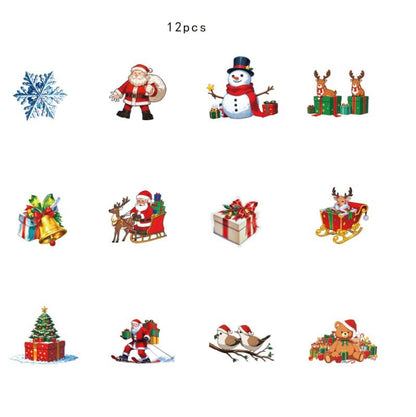 🎄 Christmas 3D Glowing Wall Decals – Light Up Your Holidays!