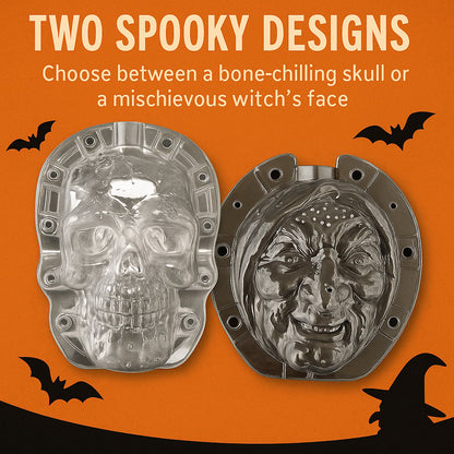 🎃 DIY Haunted Pumpkins – Skull & Witch Molds 👻