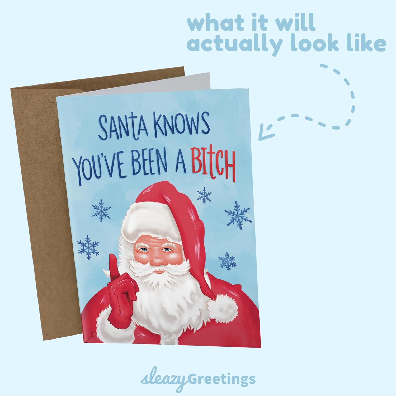 🎉Christmas Selection🎄Sleazy Greetings Rude Christmas Card for Adults