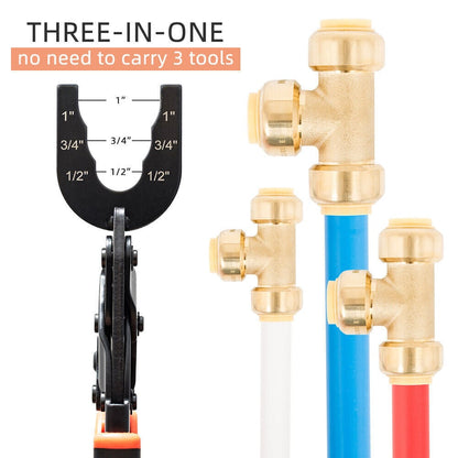 🏆55K+ SOLD🔧Sizes 1/2", 3/4", 1" Disconnect Pliers - For Removing Brass Push-In, Push-In Connections