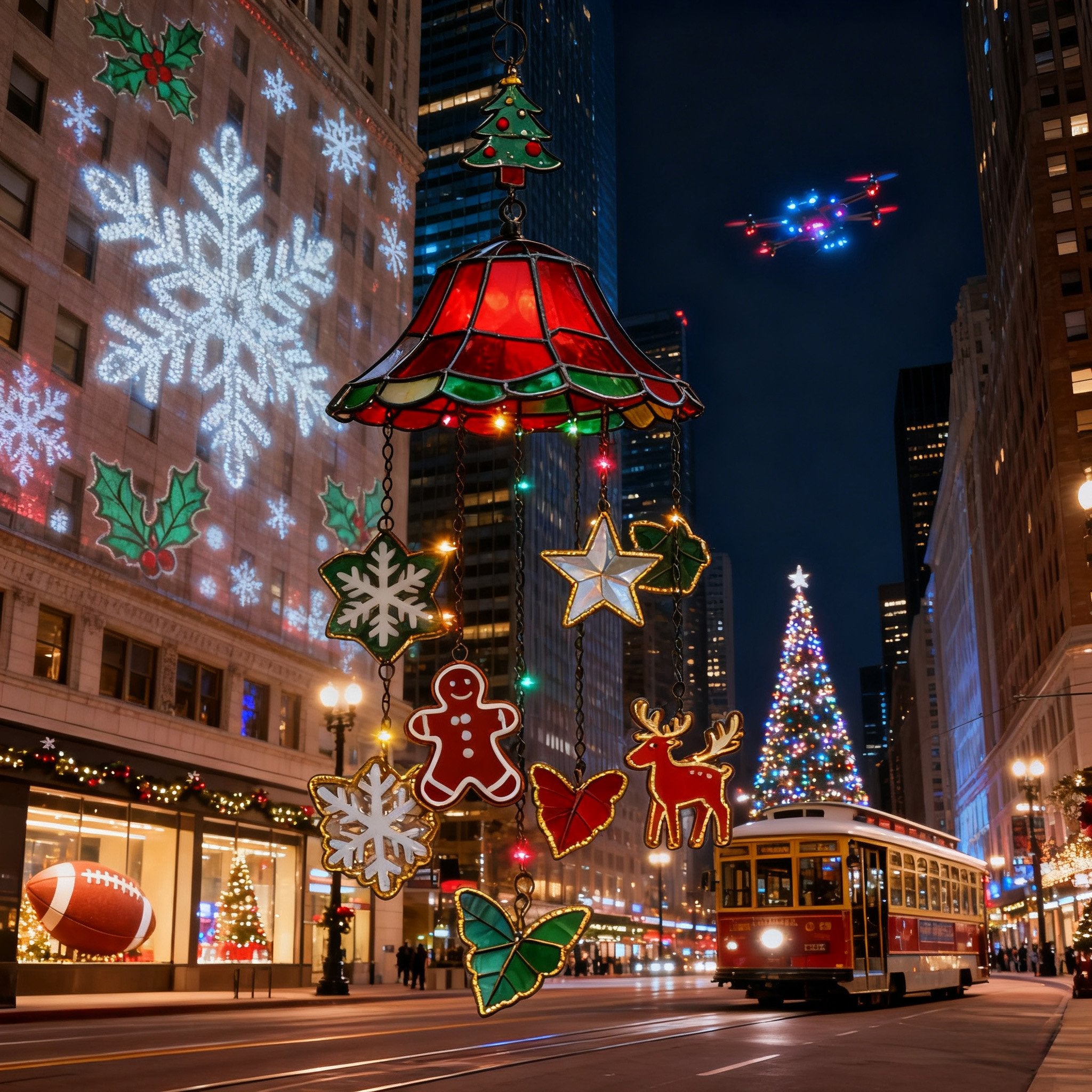 🎄Acrylic Christmas Hanging Ornament Light🙌