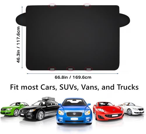 🔥Limited Time 49% OFF🛡️2025 Upgraded Car Windshield Magnetic Snow Cover