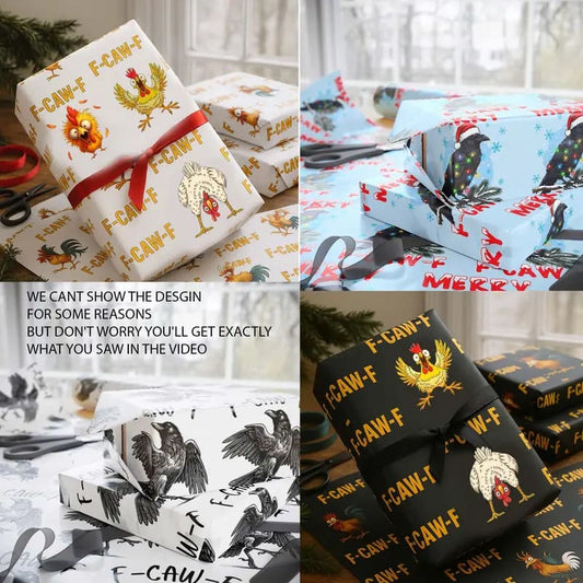 🏆 30K+ SOLD! 🎄🎉 Unique Fun Wrapping Paper – Versatile, Bold & Eco-Friendly for Any Event 🌟