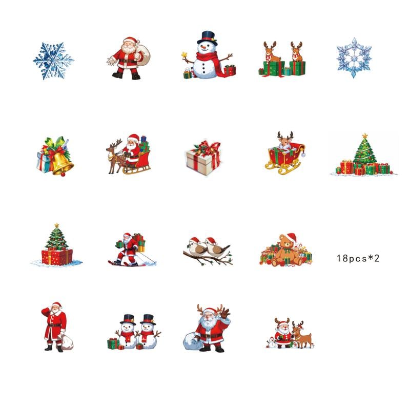 🎄 Christmas 3D Glowing Wall Decals – Light Up Your Holidays!