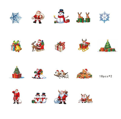 🎄 Christmas 3D Glowing Wall Decals – Light Up Your Holidays!