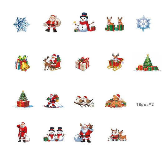 🎄 Christmas 3D Glowing Wall Decals – Light Up Your Holidays!