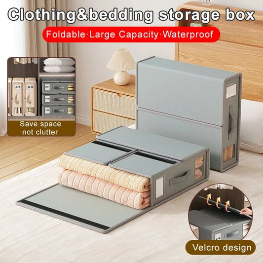 🔥2025 New Arrival 🔥Folding clothing storage box drawer organizer fourpiece bedding storage