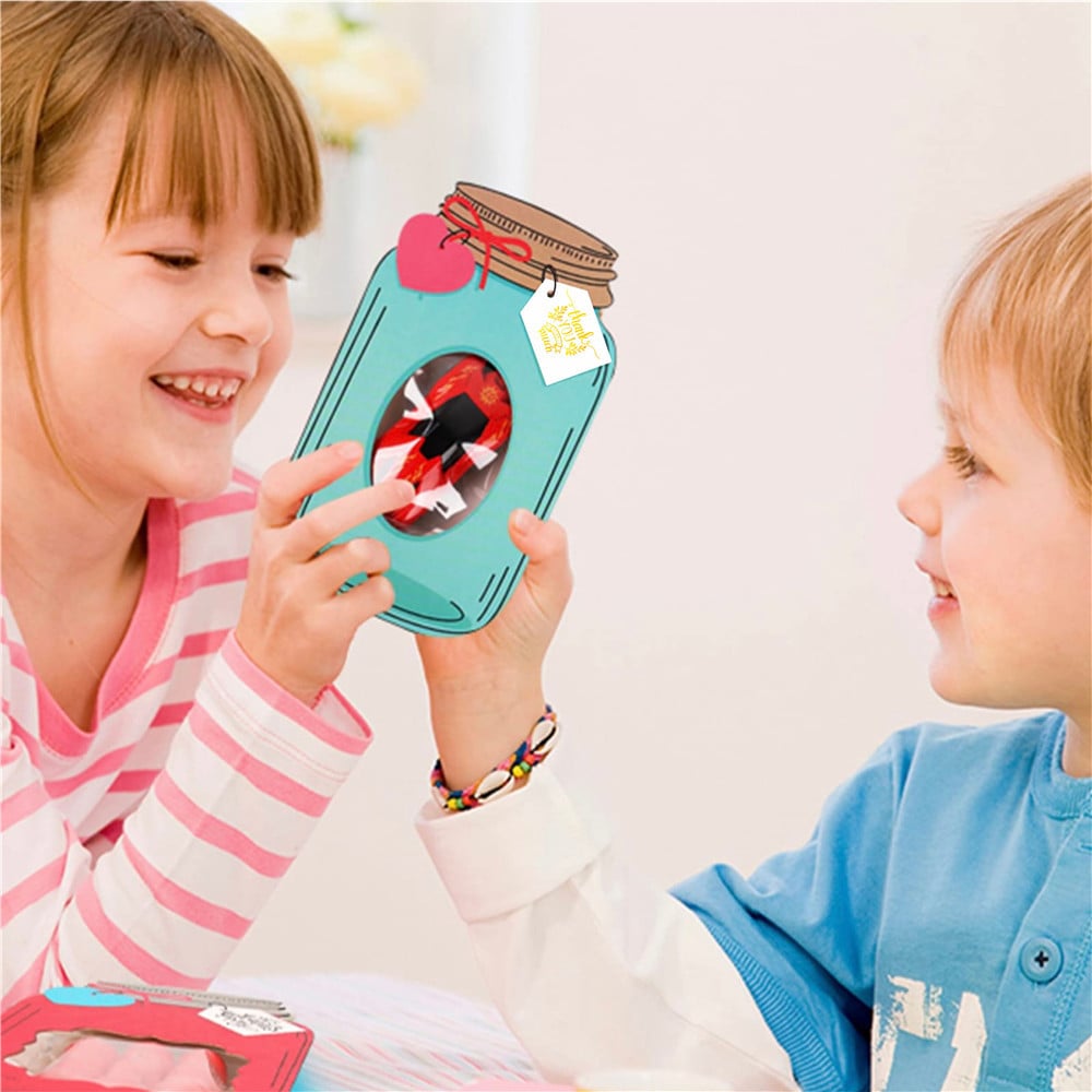 🔥2025 New Arrival🔥 - 💖Mason Jar Happy Valentines Day Cards🍬