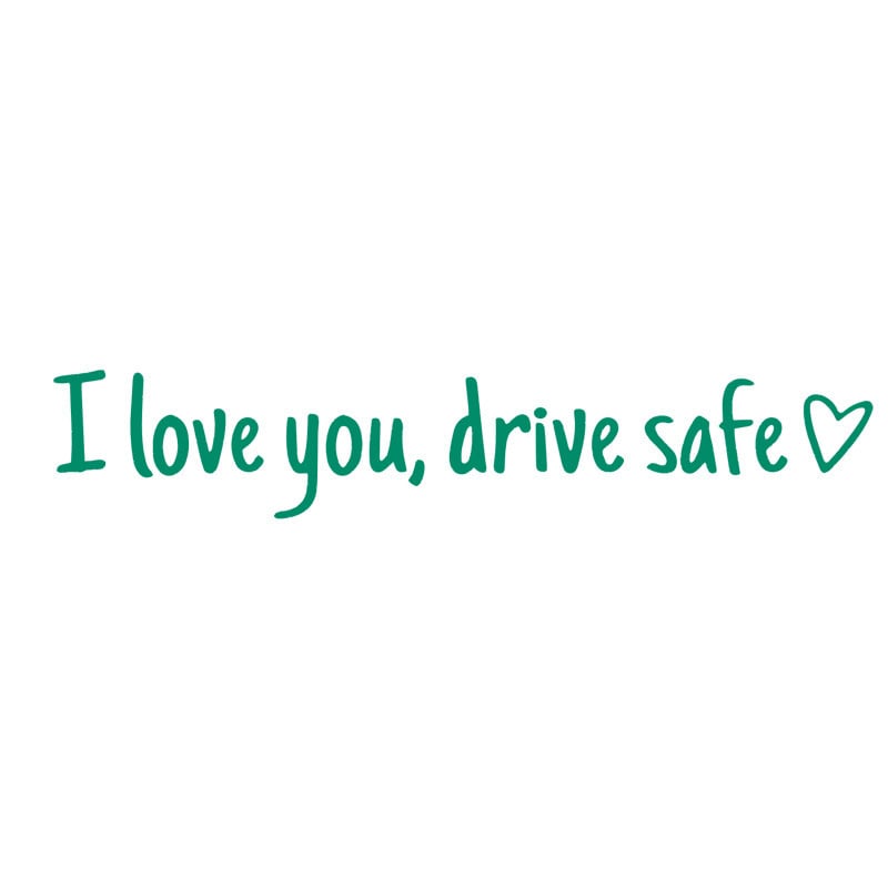 ❤️ I Love You Drive Safe Car Mirror Sticker – A Daily Reminder of Love & Care Unique Gift for Lover