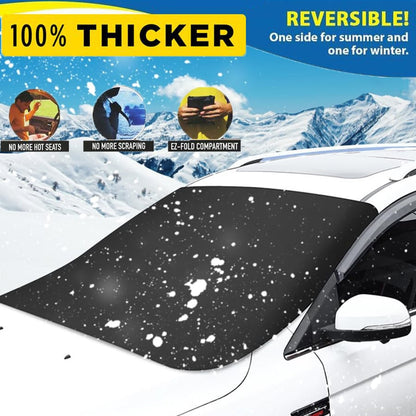 🔥Limited Time 49% OFF🛡️2025 Upgraded Car Windshield Magnetic Snow Cover