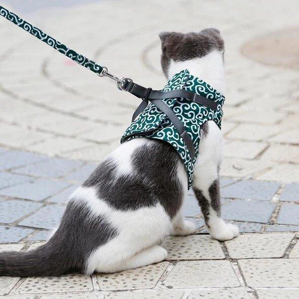 🔥Cat Dogs Vest Harness and Leash Anti-break Away Chest Strap Cat Clothes