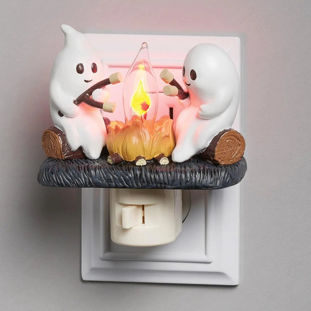 🎃👻Halloween Sale🎃👻 Ghost Campfire Night Light – Spooky Glow, Cozy Vibes