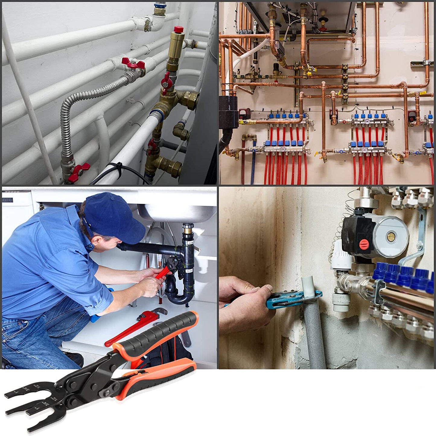 🏆55K+ SOLD🔧Sizes 1/2", 3/4", 1" Disconnect Pliers - For Removing Brass Push-In, Push-In Connections