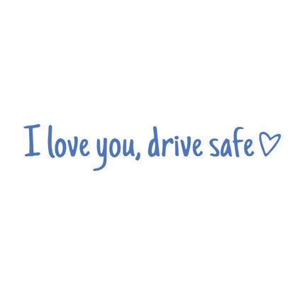 ❤️ I Love You Drive Safe Car Mirror Sticker – A Daily Reminder of Love & Care Unique Gift for Lover