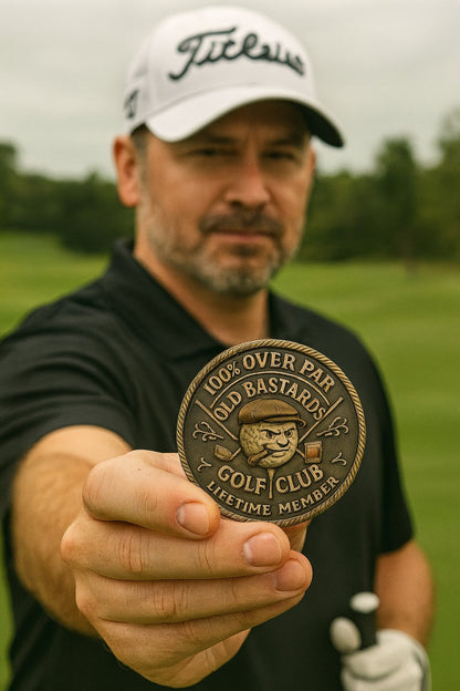 ⛳️ Over Par Old Bastards Golf Coin