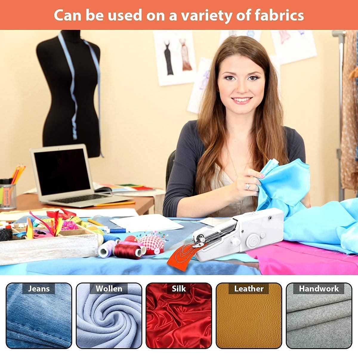 🧵 Stitch Handheld Cordless Portable Sewing Machine